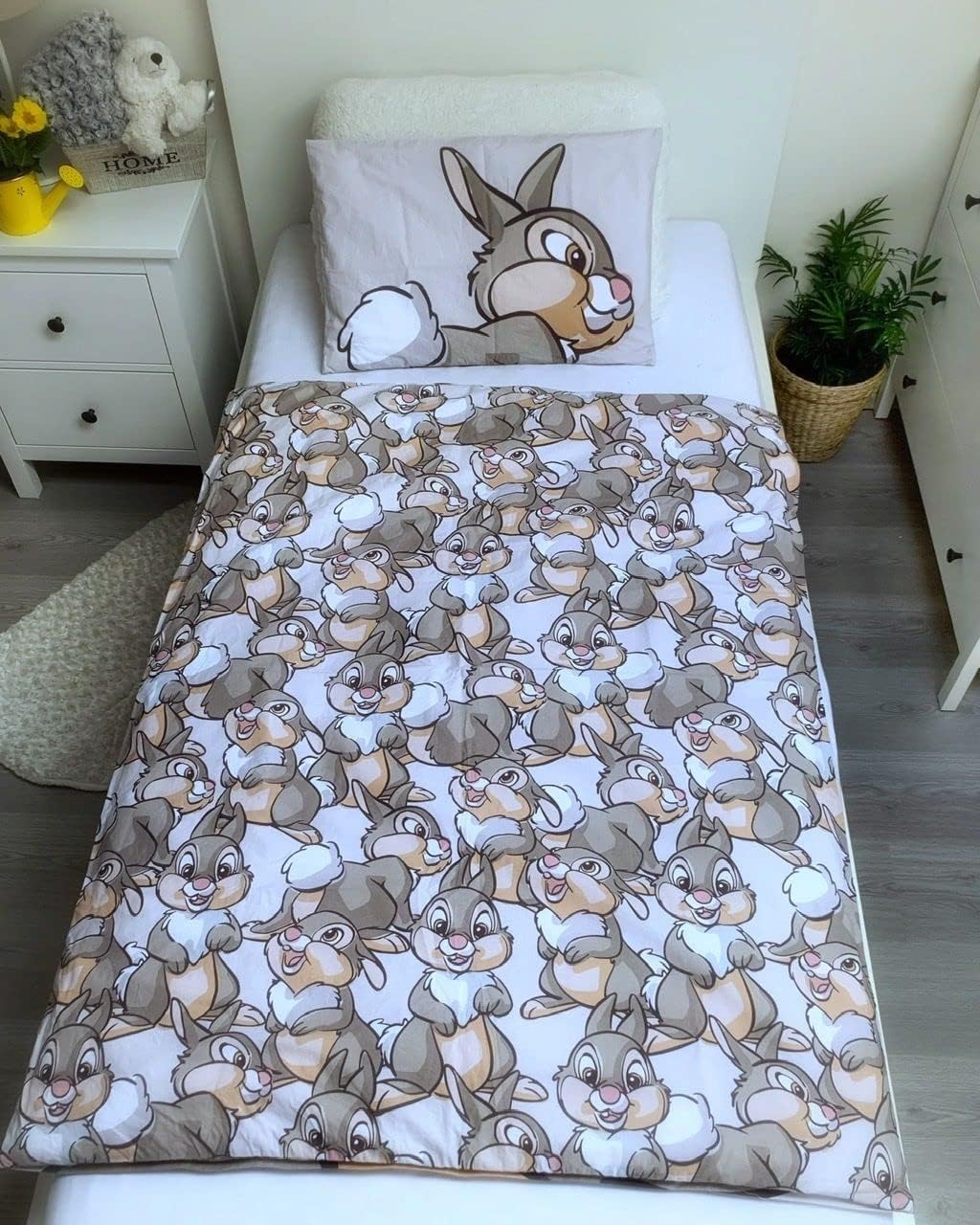 Thumbnail 2 de Disney Set di biancheria da letto Bambi – Copripiumino reversibile in cotone 100% (100 x 135 cm) + federa 40 x 60 cm