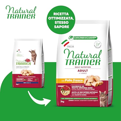 Detalle 2 de Trainer Natural Cat Adult con Pollo 3 Kg – equilibra intestino, pelle e igiene orale