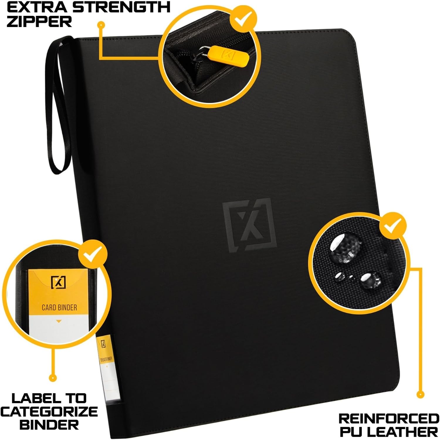 Detalle de X PRO Top Load Card Binder: High-Capacity, Ringless Storage for 252 Top-Loading Cards