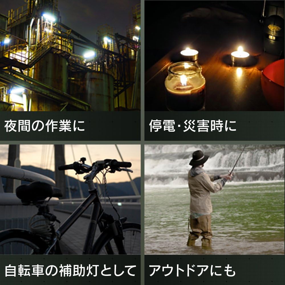 Detalle de アイリスオーヤマ LWK-200Z LEDハンディライト 200lm・照射距離110m・配光切替