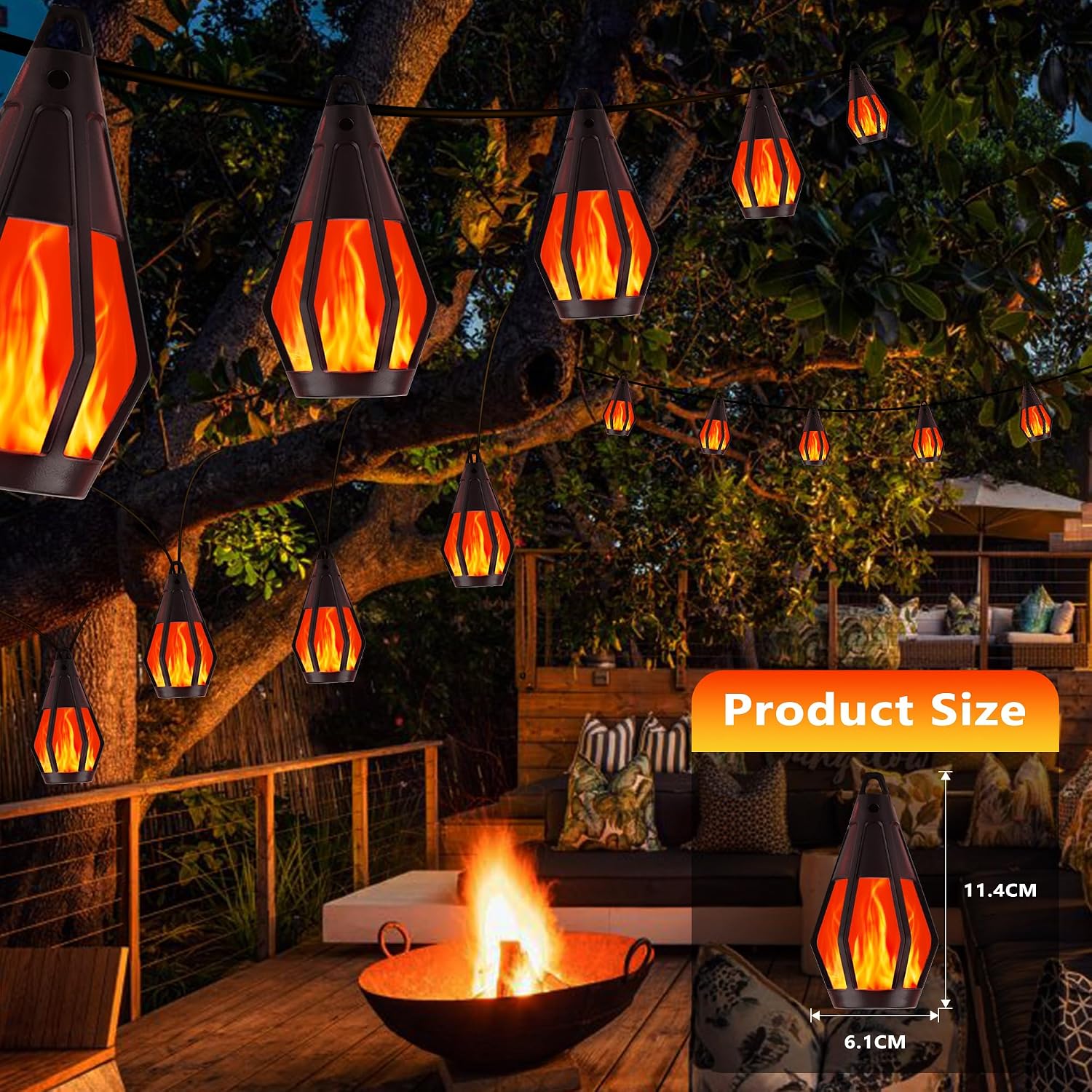 Thumbnail 1 de Solar String Lights, 21-Foot Lighted Length
