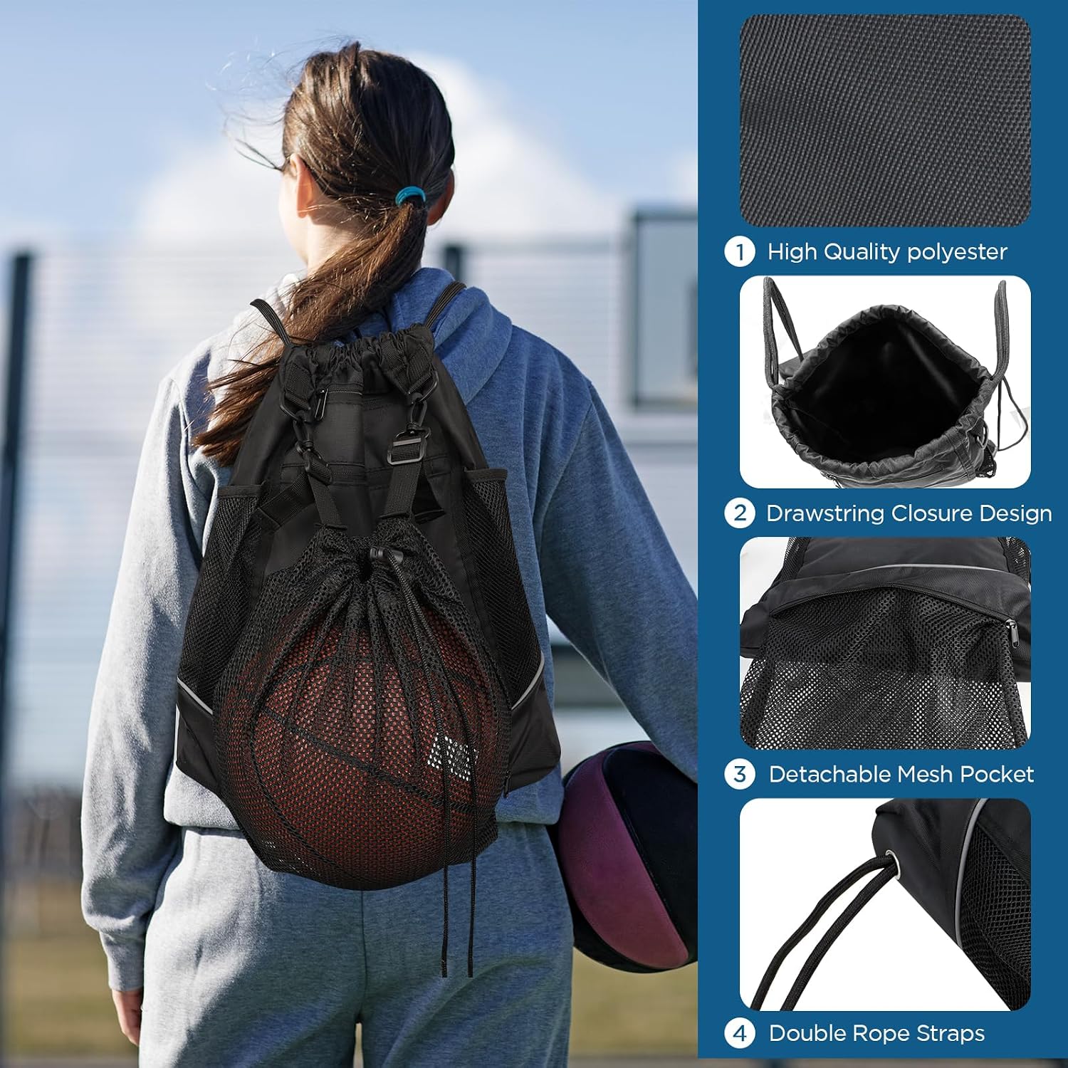 Thumbnail 3 de Cozary Sac à Dos Sport Filet Amovible