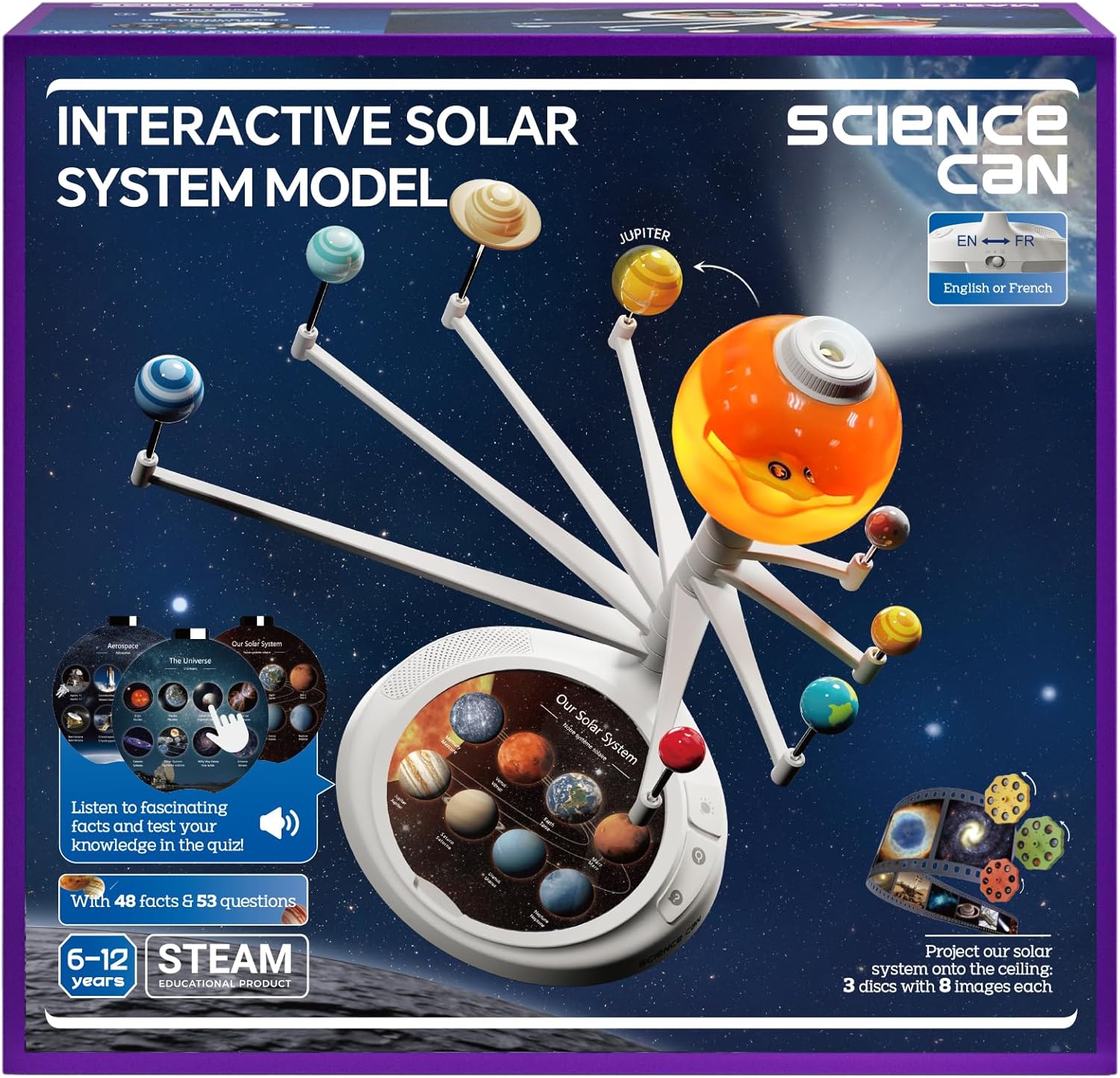 Detalle de Science Can Solar System for Kids: Interactive Talking Solar System Model