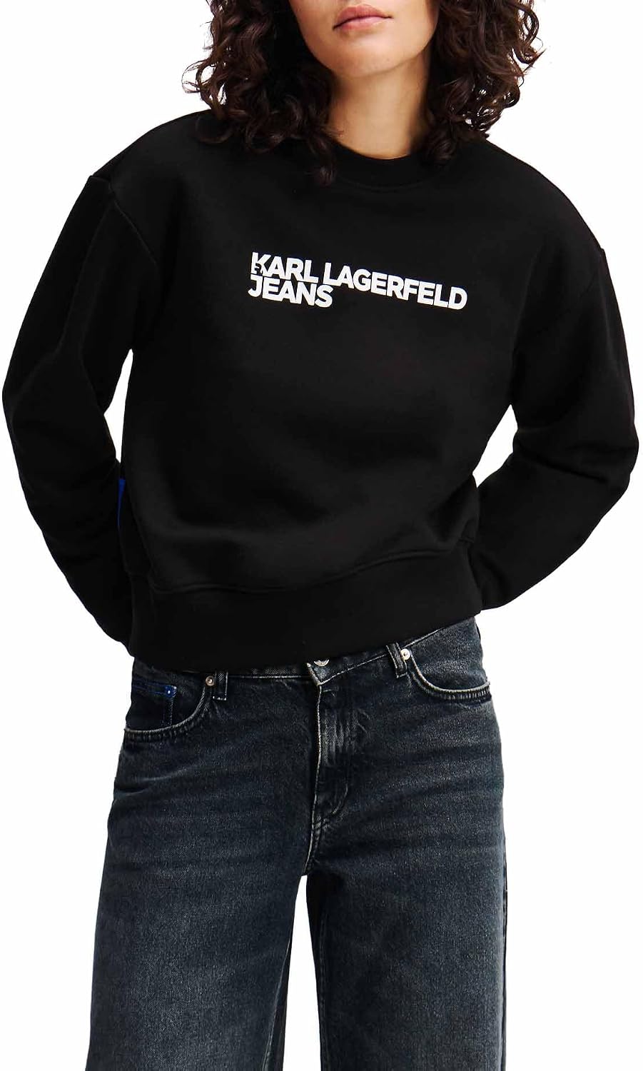 Detalle de Karl Lagerfeld Jeans Donna Regular Essential Logo Sweatshirt