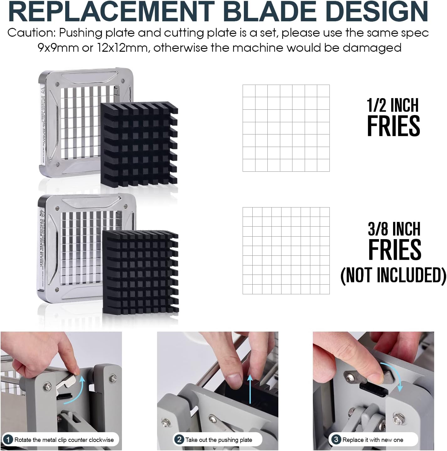 Thumbnail 4 de Sopito Professional Potato Cutter 1/2-Inch 🍟