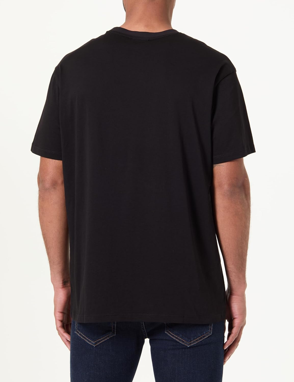 Detalle de Armani Exchange 3D Printed Front Logo Plain T-Shirt Uomo – Cotone 100%