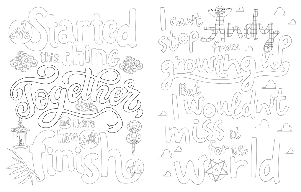 Thumbnail 2 de Studio Press Disney Quotes Colouring Book