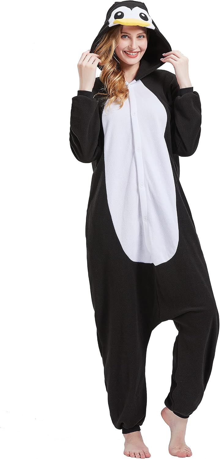 Detalle de Magicalani Adult Dinosaur Onesie Pajamas, Polar Fleece, Hood and Pockets