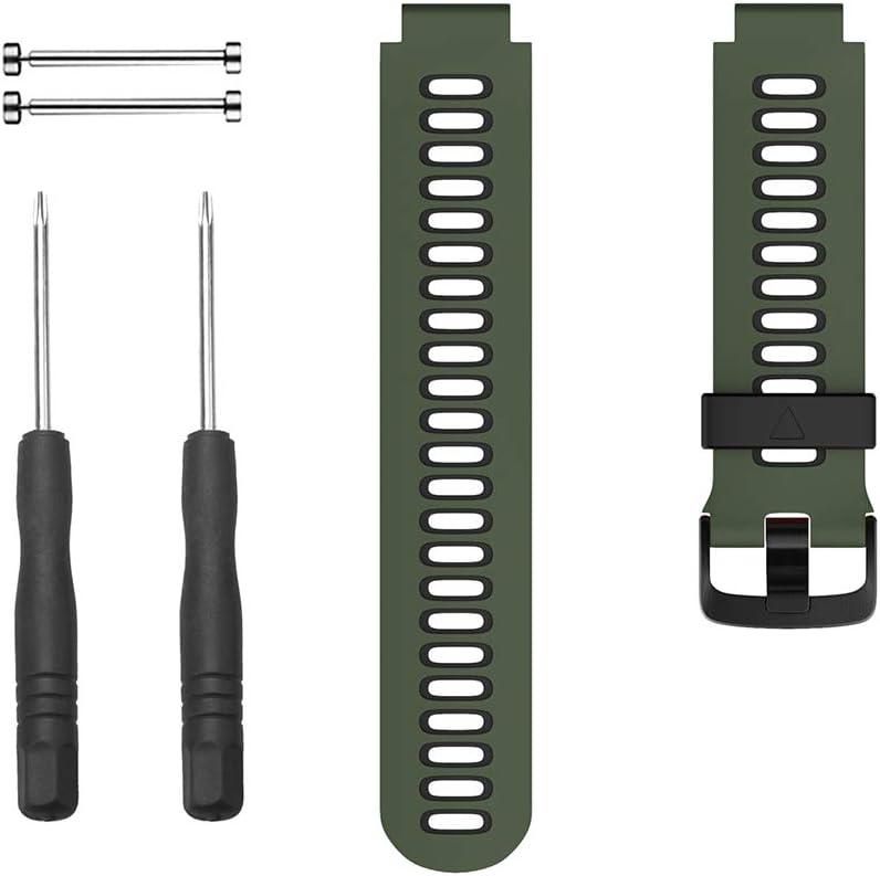 Detalle de ANBEST cinturino in silicone di ricambio per Garmin Forerunner 735XT / 235 / 220 / 230 / 620 / 630 e Approach S20 / S5 / S6