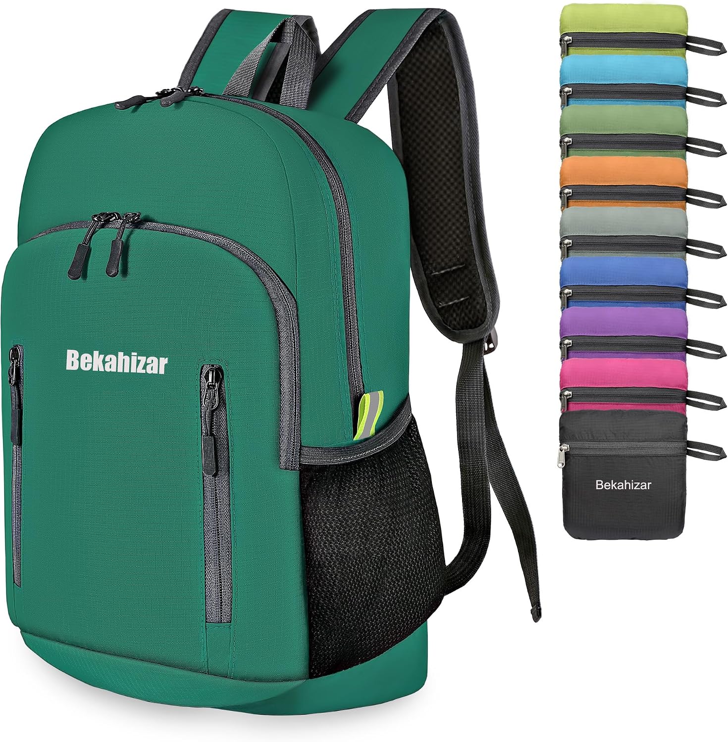 Detalle de Bekahizar 20L Ultra Lightweight Foldable Hiking Daypack with Water-Resistant Nylon for Outdoor Adventures