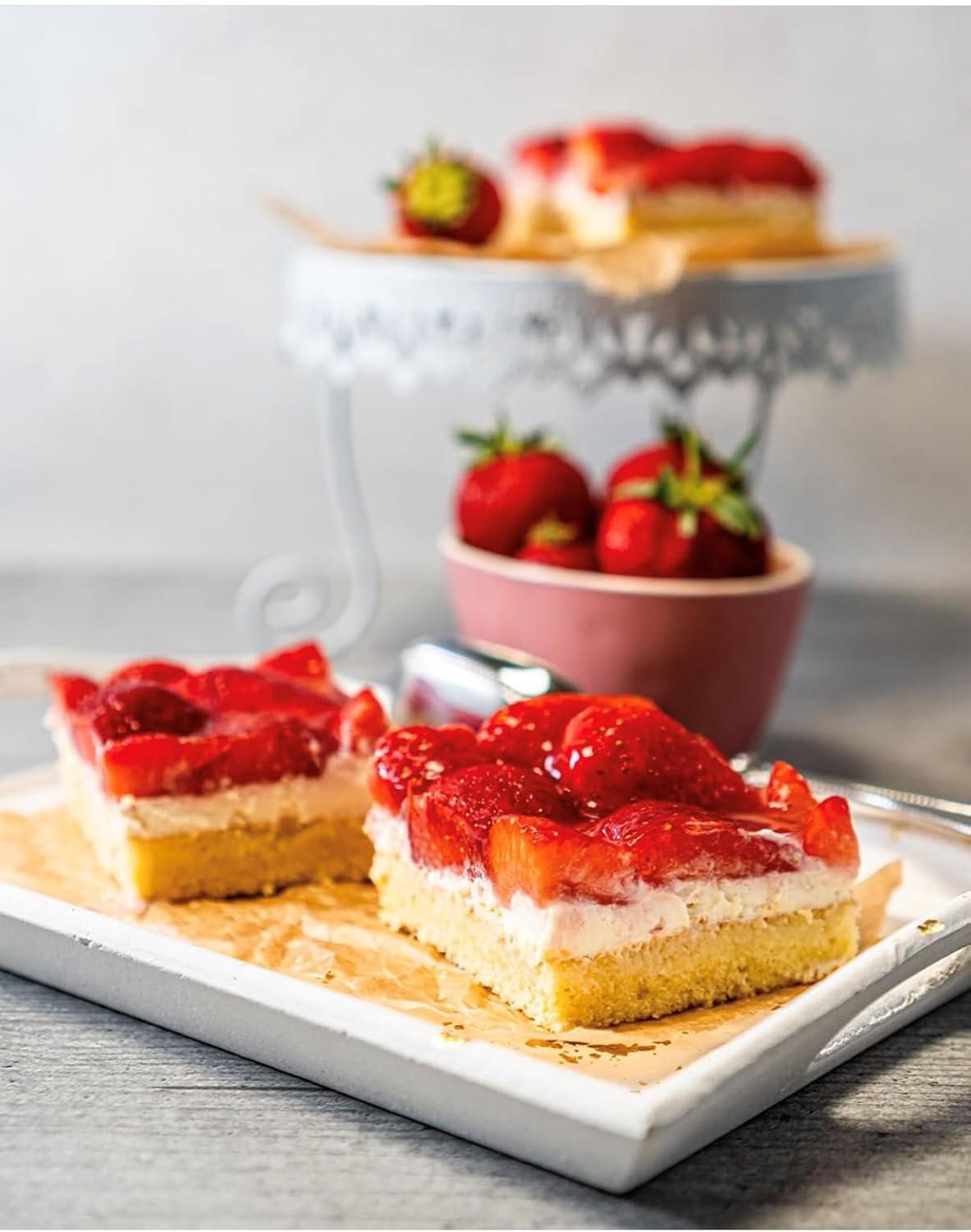 Detalle de RUF Tortenguss Rot (ohne Gelatine) – roter Überzug für Tortenboden, Obstkuchen und Tarte, 1x1000