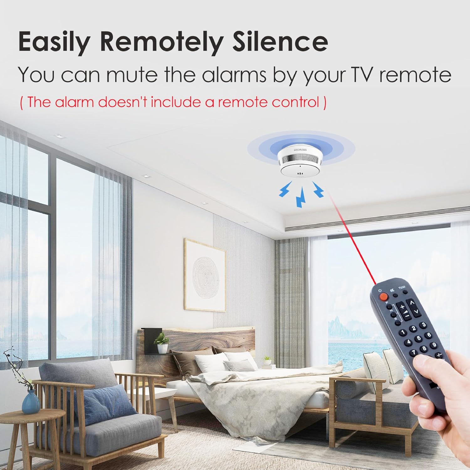 Thumbnail 4 de Smoke Alarm 10 Years Battery, EN14604 Certified