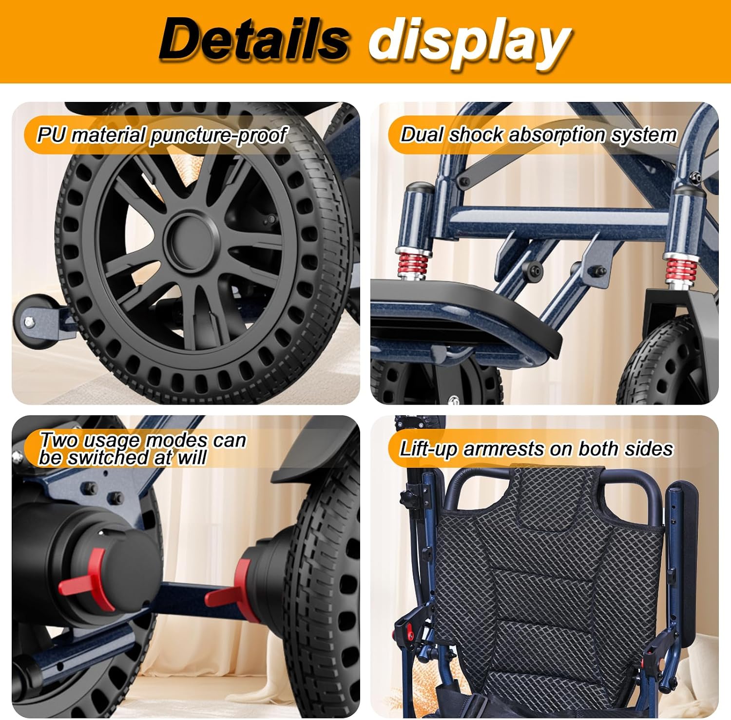 Thumbnail 6 de ByteTecpeak D14 Folding Electric Wheelchair: Lightweight, Travel-Ready Powerchair