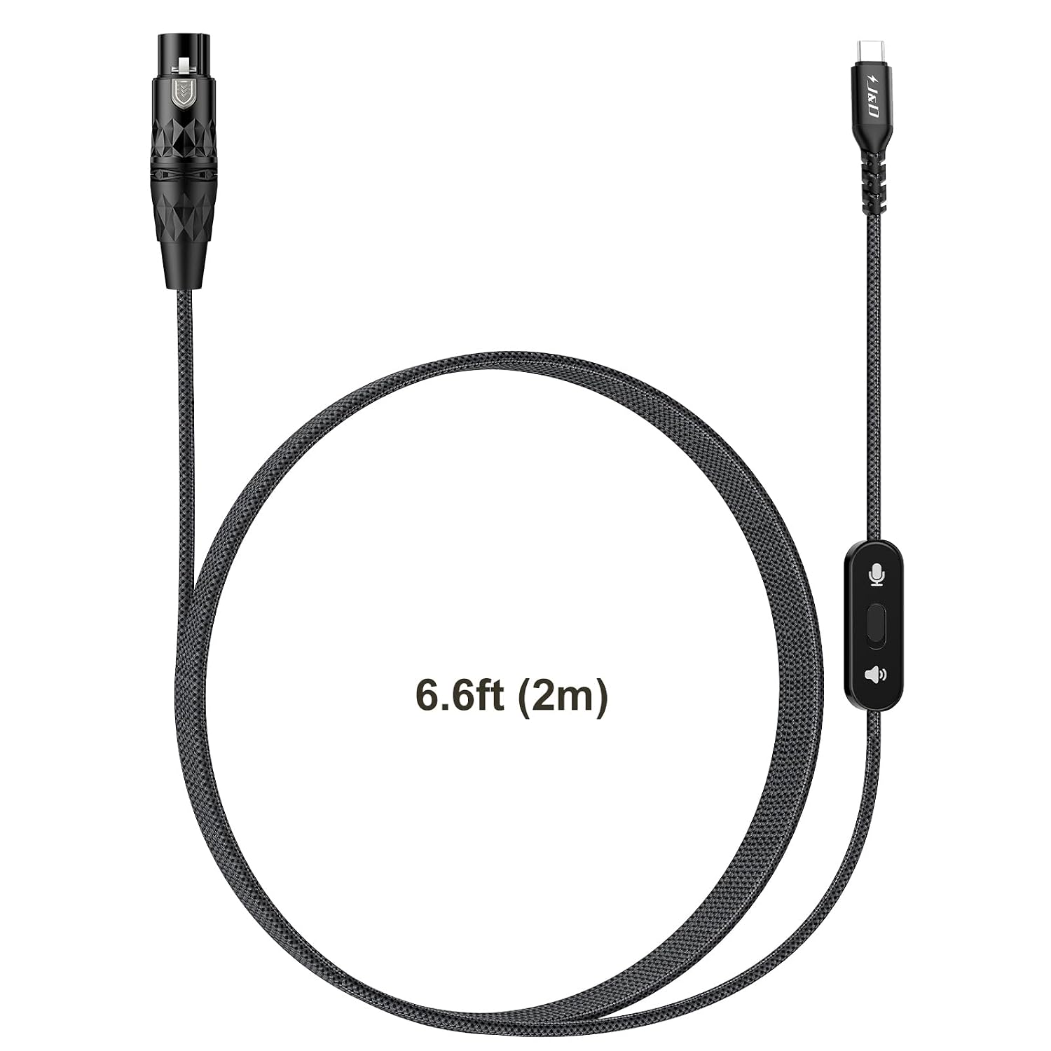 Thumbnail 6 de J&D JD000727 USB-C to XLR Audio Cable with Direction Switch, 6.6 ft