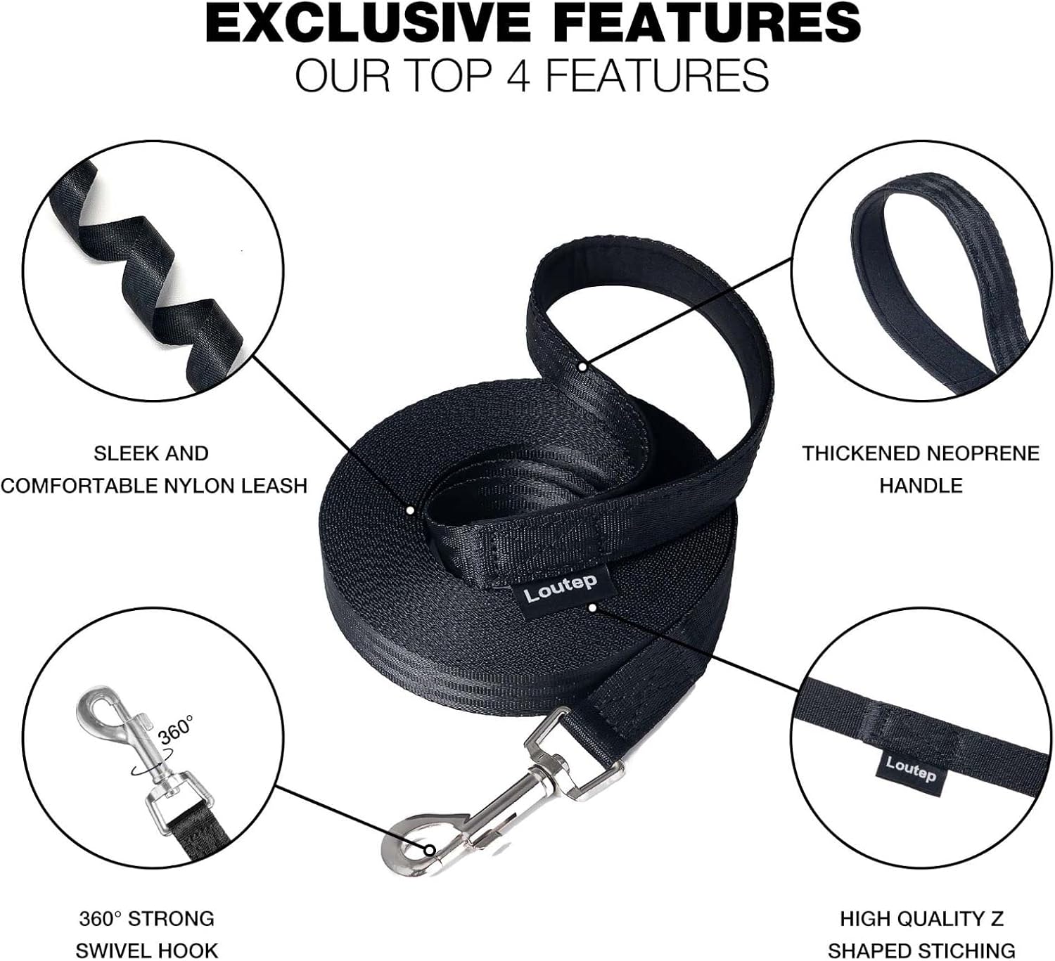 Thumbnail 3 de Loutep dog training lead, extra long 30m