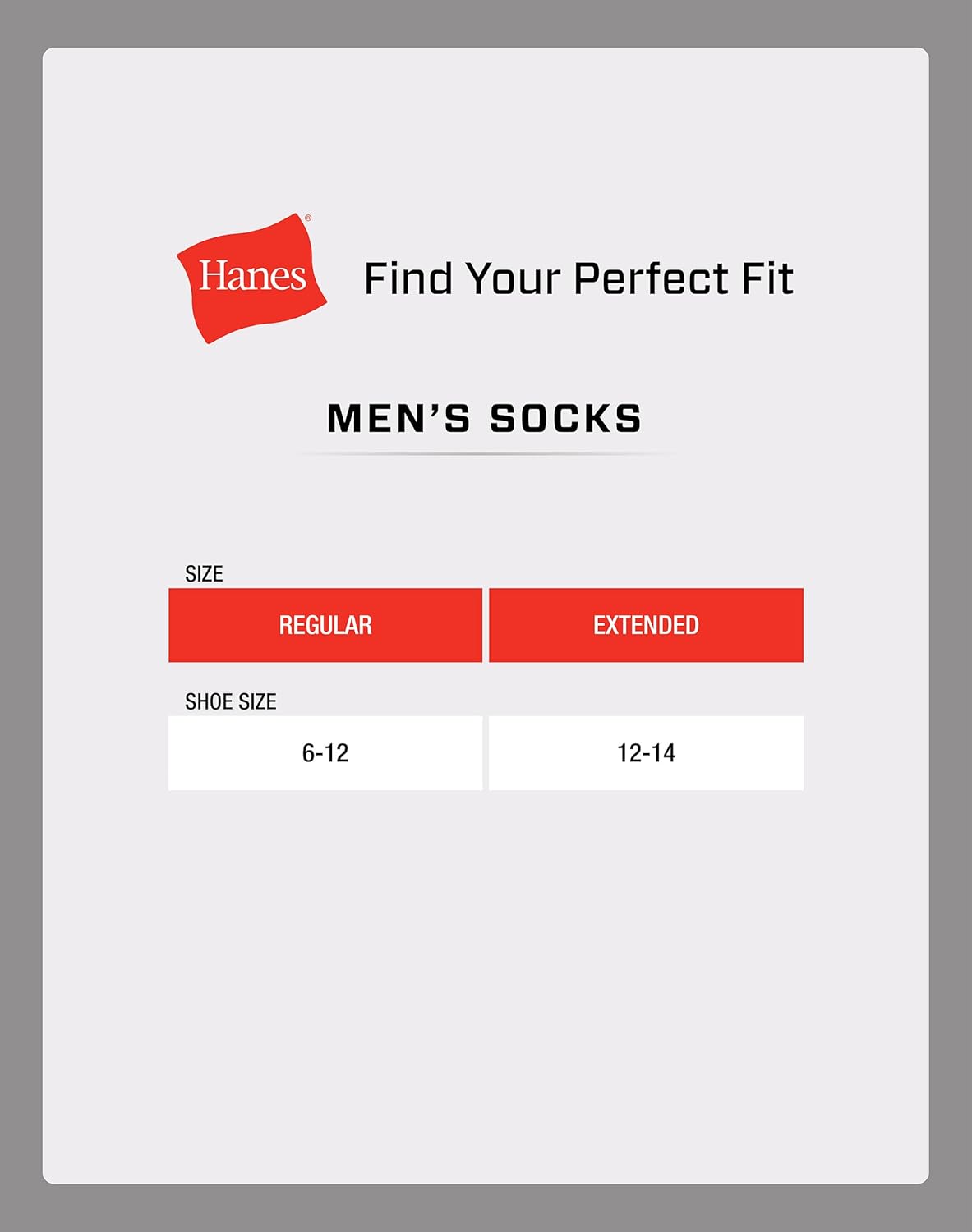 Thumbnail 4 de Hanes Double Tough Socks Crew 12-14