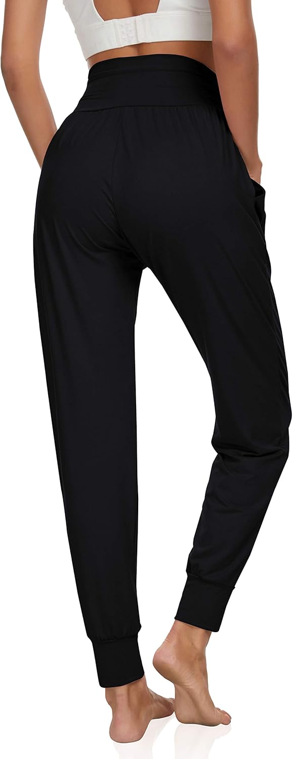 Thumbnail 1 de UEU Women's Cozy Yoga Joggers Pants: Loose, High-Washion Comfort with Deep Pockets