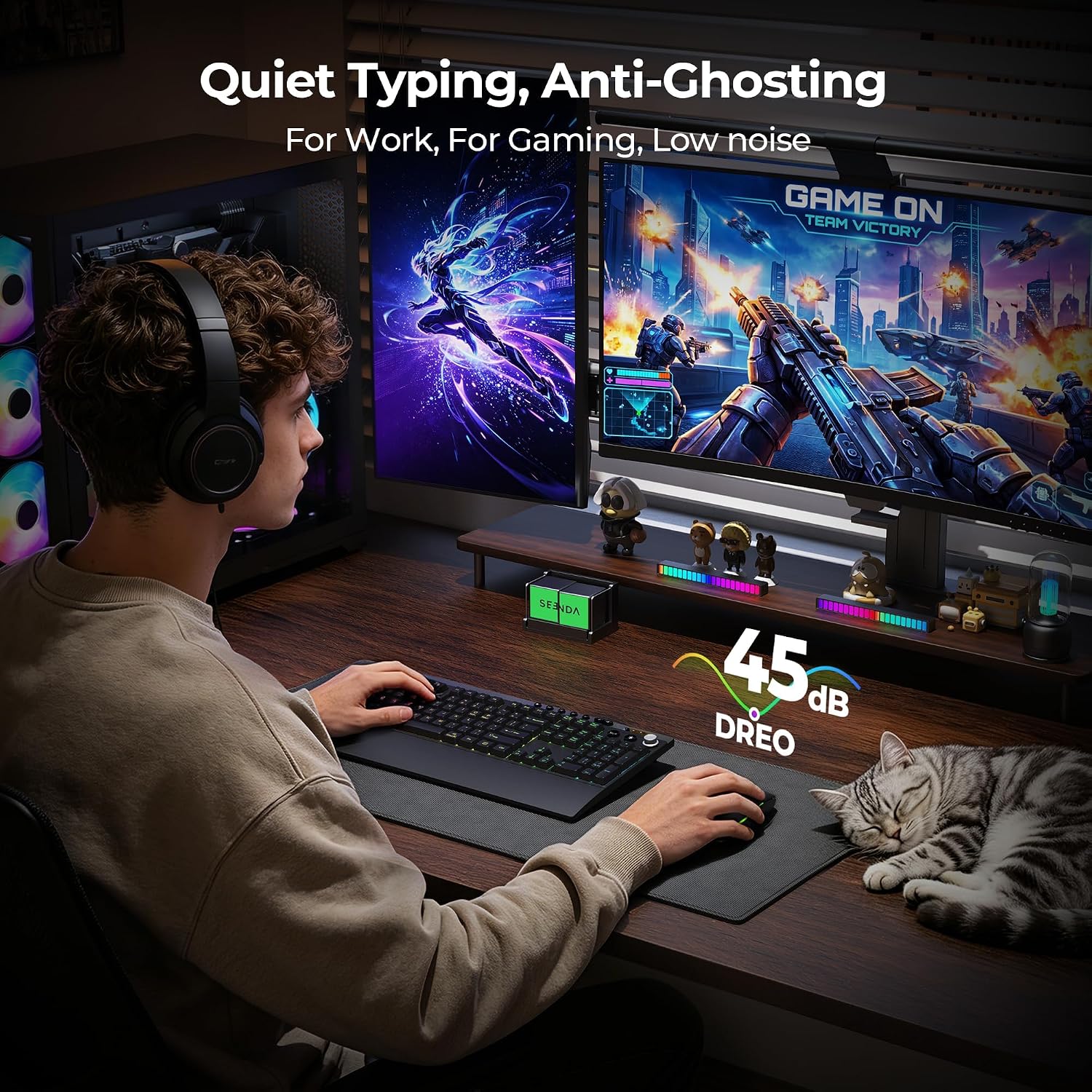 Thumbnail 6 de Seenda Wireless Gaming Keyboard and Mouse, Full-Size