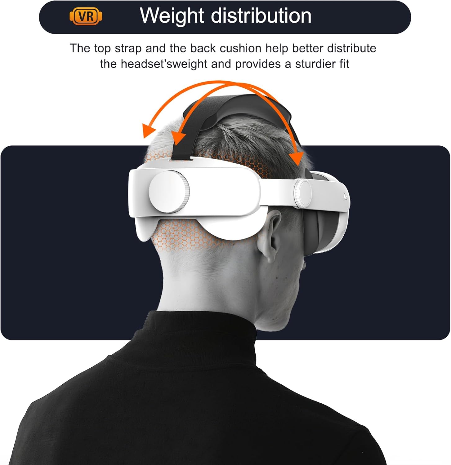Thumbnail 3 de Meta Quest 3S Adjustable Comfort Head Strap for VR