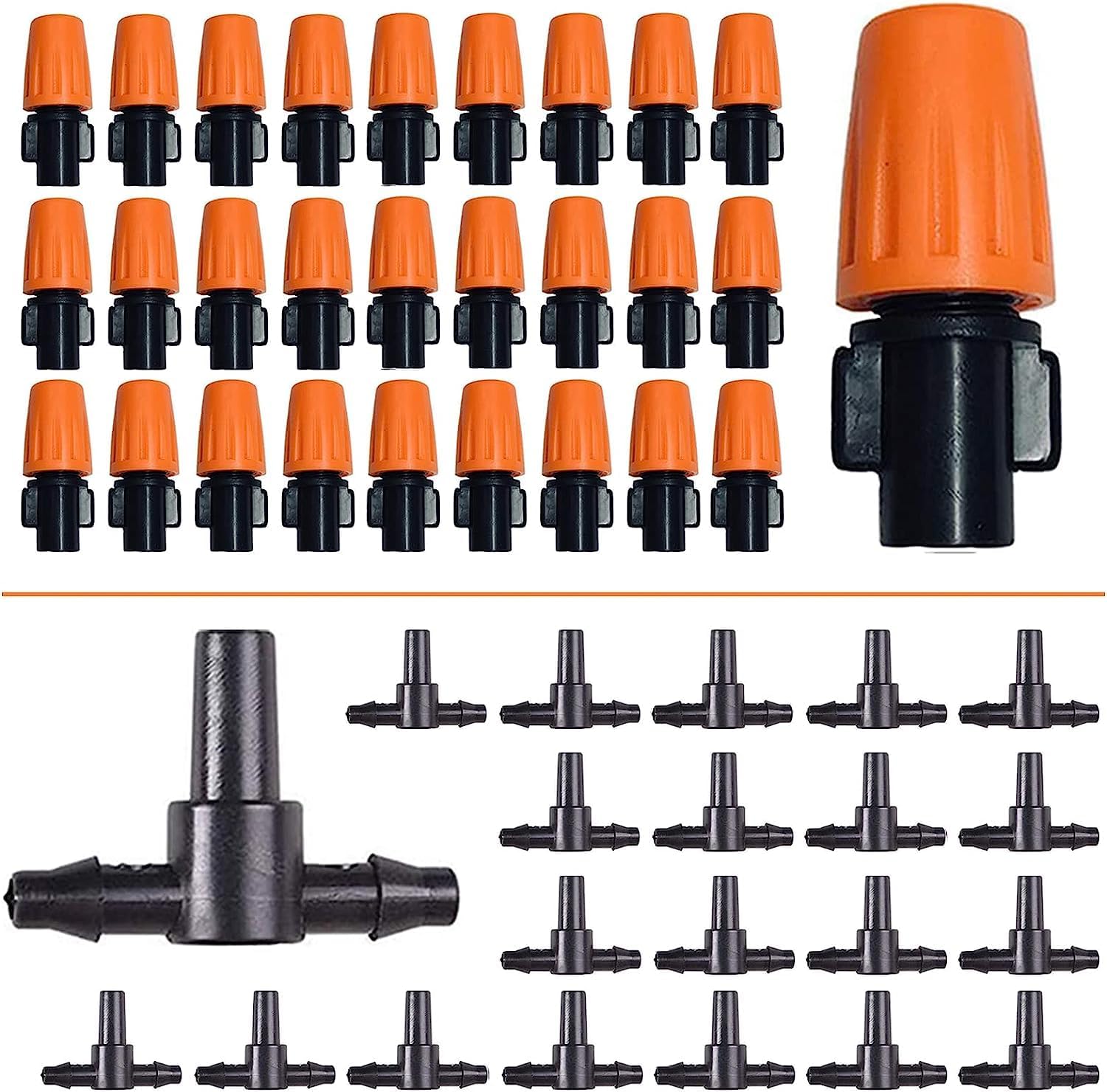 Thumbnail 6 de Hydrogarden 50 pezzi regolabili micro irrigatori a goccia con connettore per tubo 4 mm / 7 mm