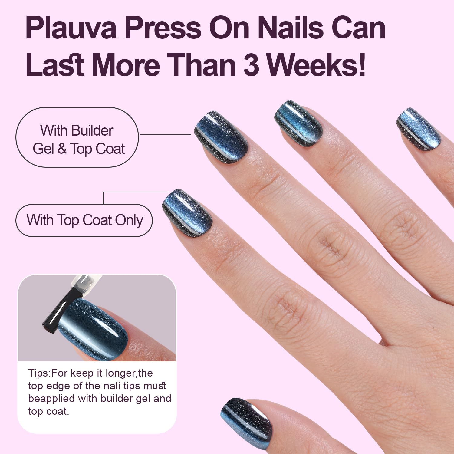 Thumbnail 4 de Plauva Cat Eye Press On Nails 150Pcs