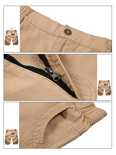 Thumbnail 2 de iCKER Mens Multi-Pocket Cotton Shorts Cargo Shorts (Khaki, 32) – Loose Fit Camouflage
