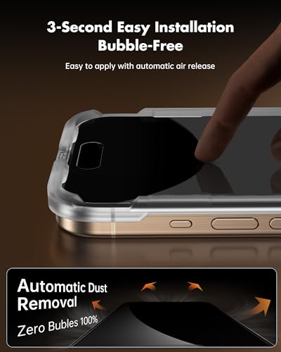 Thumbnail 5 de UNBREAKcable Privacy Screen Protector for iPhone 16 Pro 6.3"