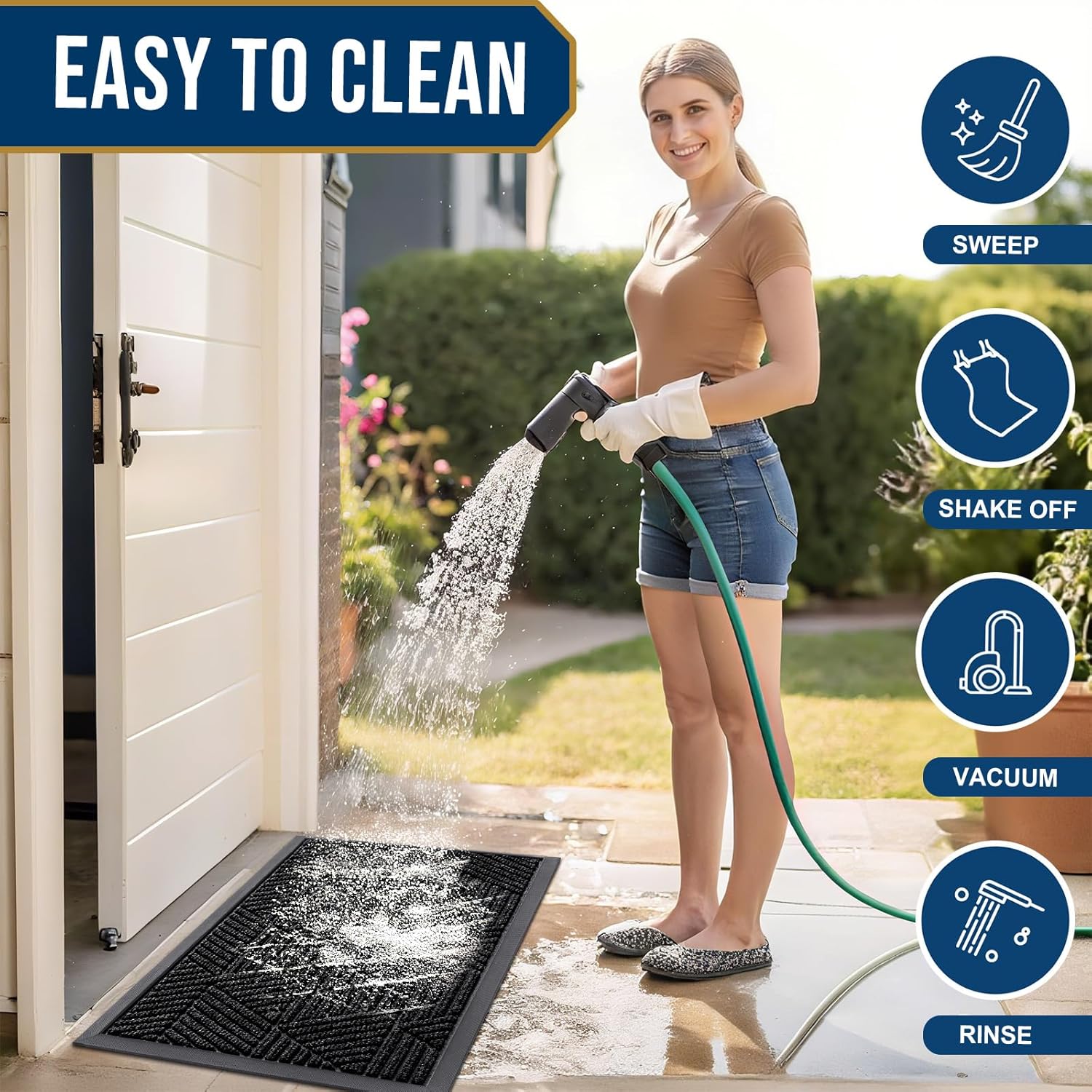 Thumbnail 5 de Smiry Front Door Mat 35x23 Inch