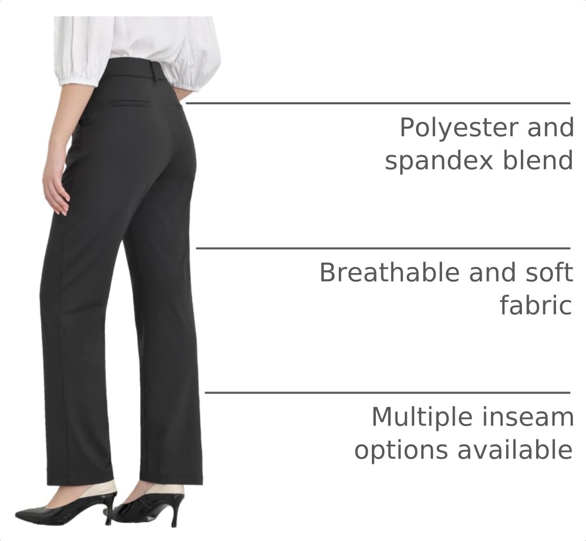 Detalle 2 de Bamans Dress Pants High Waisted 13 Inseams