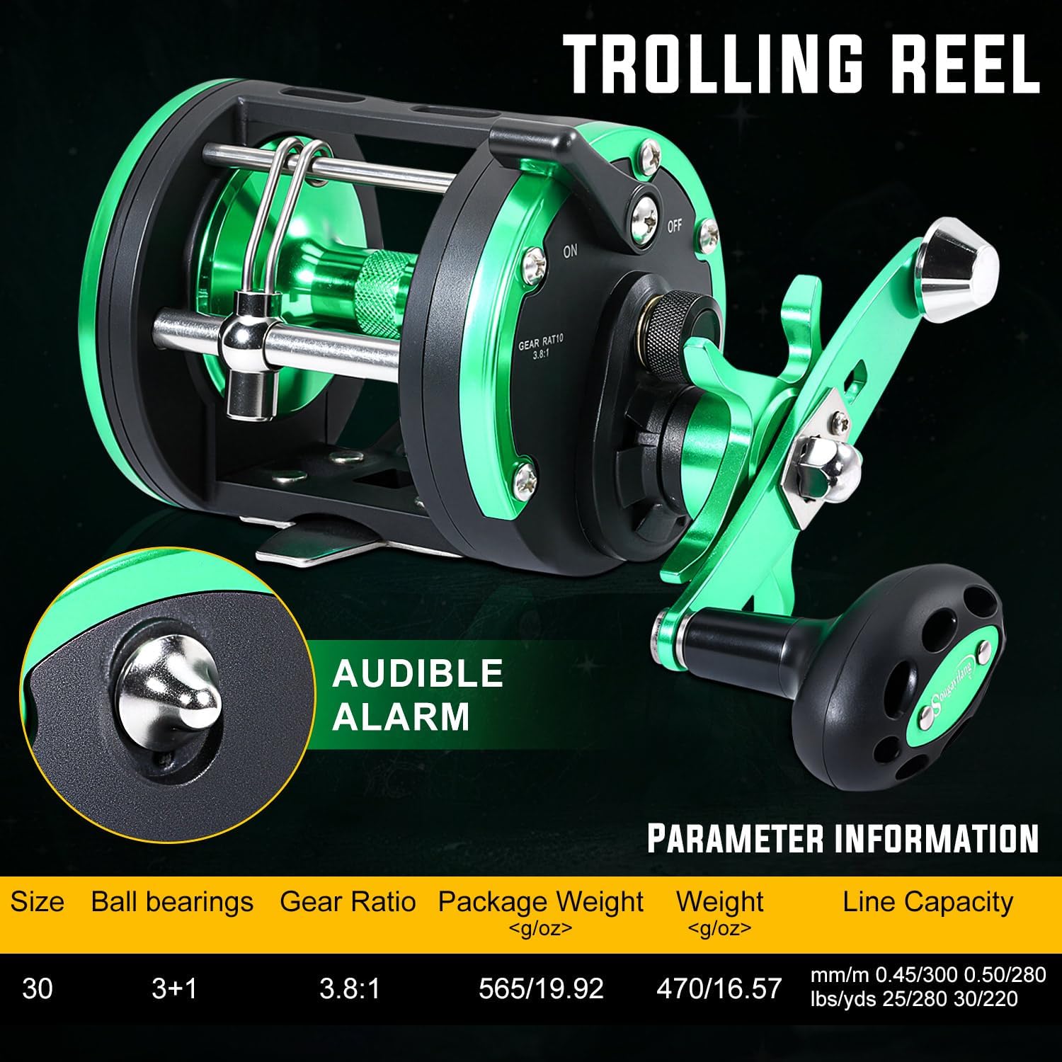 Thumbnail 5 de Sougayilang Trolling Reel: Smooth, Powerful Saltwater Boat Fishing Reel