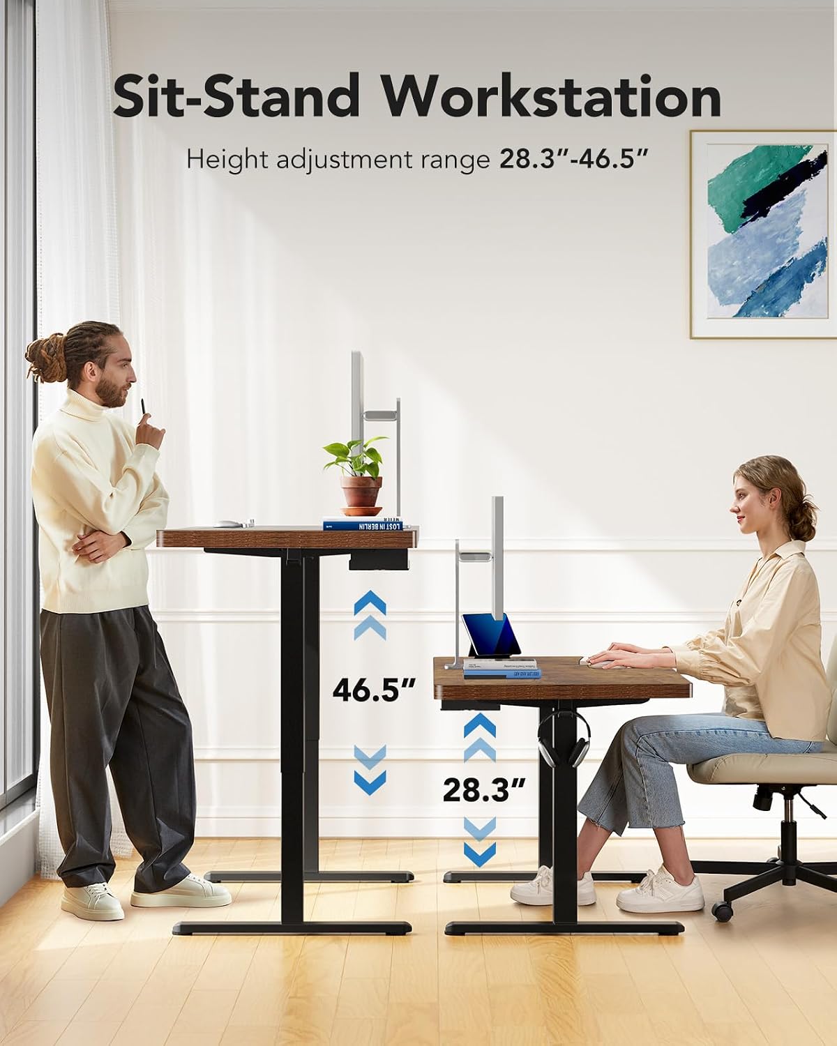 Thumbnail 6 de HUANUO Electric Standing Desk, 71-Inch