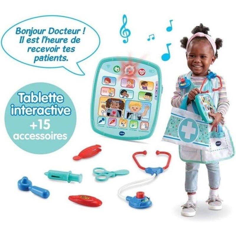 Detalle de Kit de Juego Médico Electrónico VTech con Tableta Interactiva y 15 Accesorios