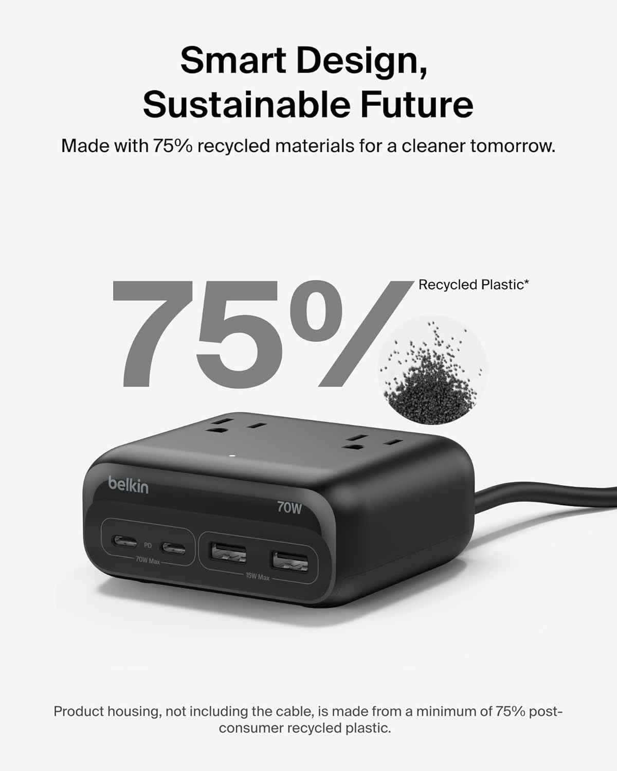 Thumbnail 6 de Belkin GaN Charging Station 70W, 7-in-1 Dual USB-C Charger