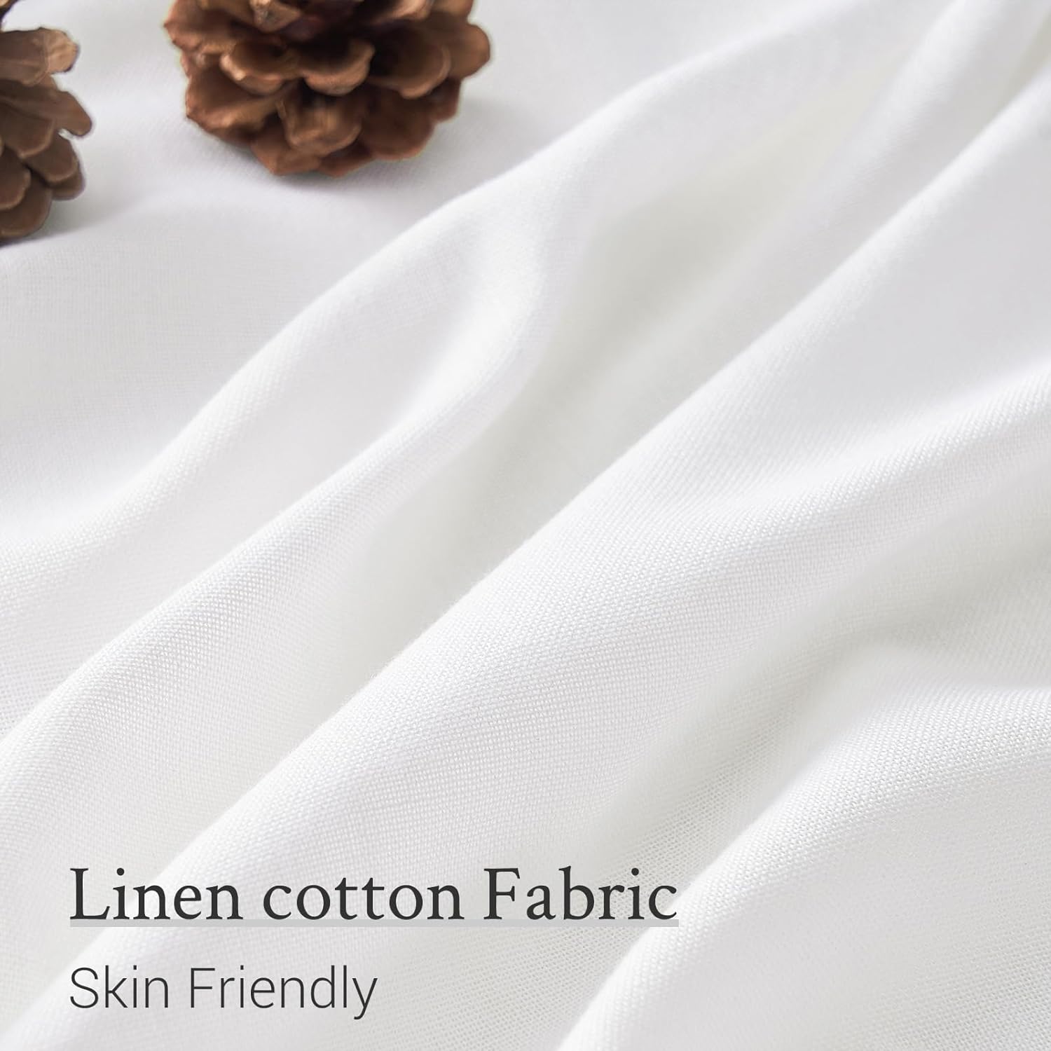 Detalle de Topfinel Linen Curtains, 96 Inches