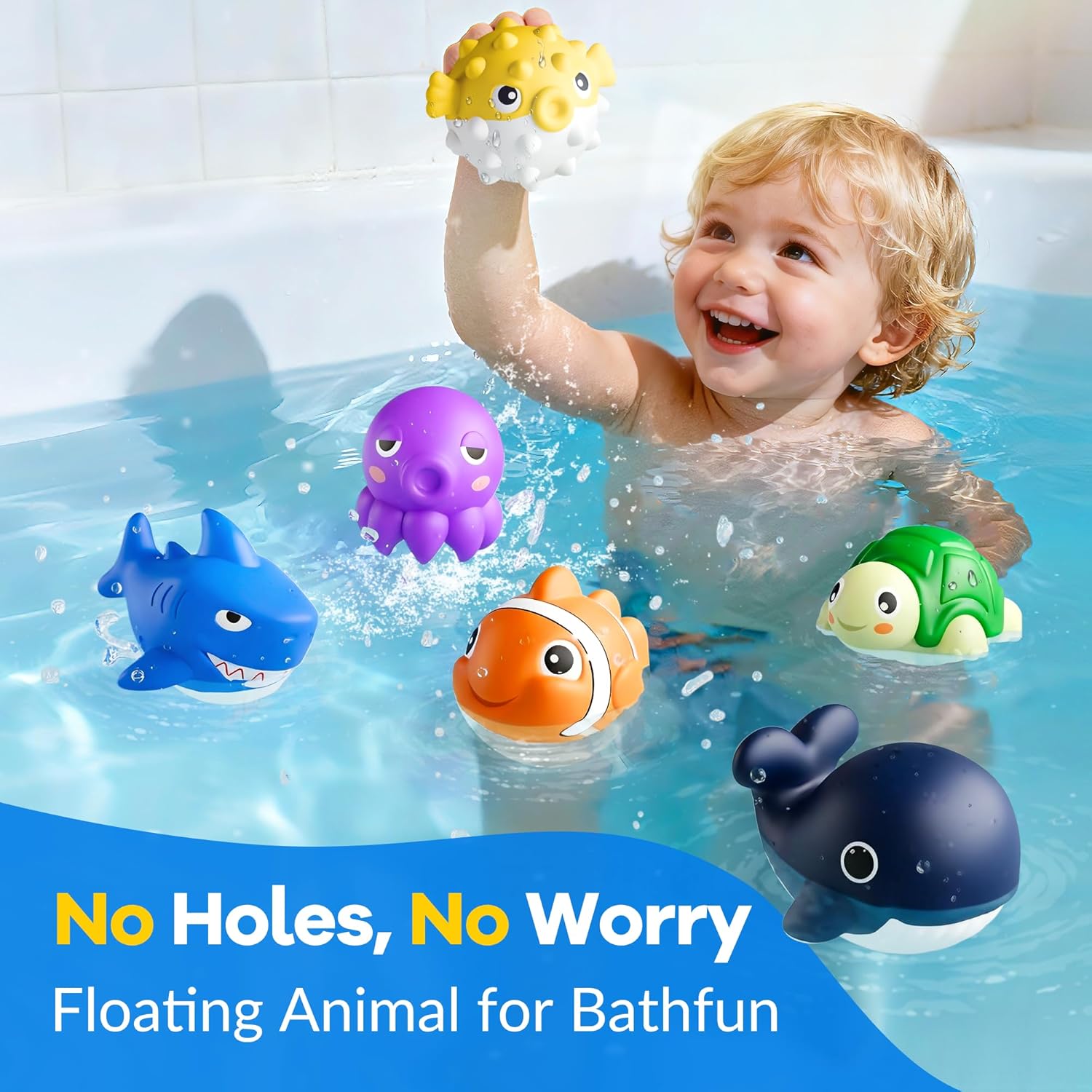 Detalle de Funscape Kids Pool Diving Toys: Ocean Pals Dive Set for Pool, Bath, and Beach Fun