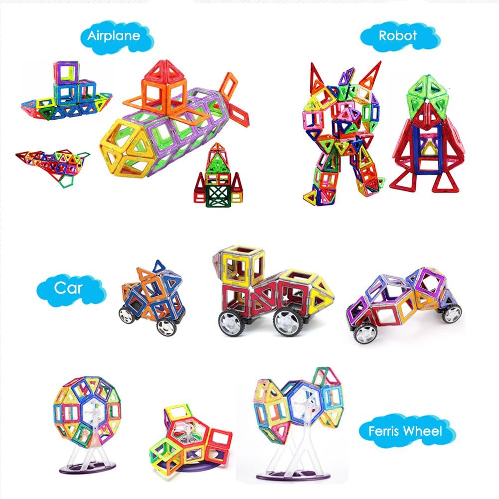 Thumbnail 3 de LIVEHITOP 109 pièces de blocs de construction magnétiques éducatifs