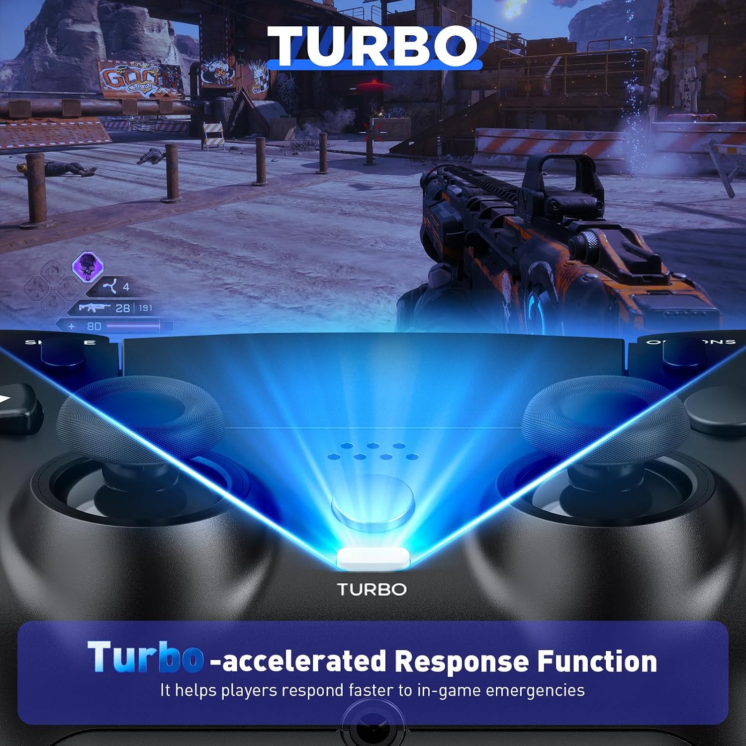 Thumbnail 6 de Sefitopher Wireless Controller for PS4: Precision, Comfort and Compatibility