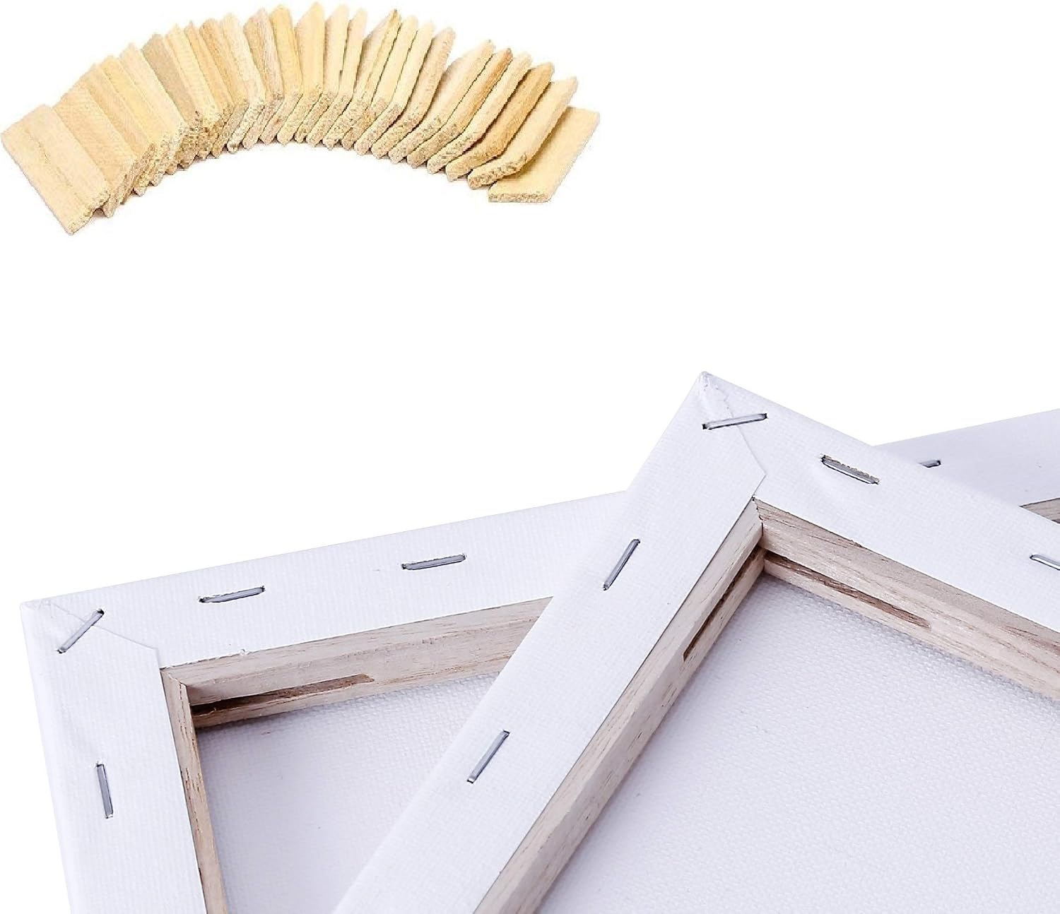 Detalle 2 de EXERZ Keilrahmen Leinwand 30x30 cm 5er Set