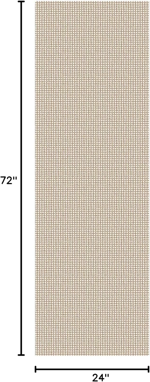 Thumbnail 1 de KOZYFLY Runners for Hallways 2x6 ft Washable Kitchen Runner Rug (Ivory/Khaki) with Non-Slip Rubber Backing