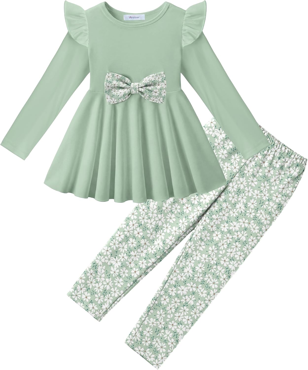 Detalle de Arshiner Girls' Two-Piece Outfit Set