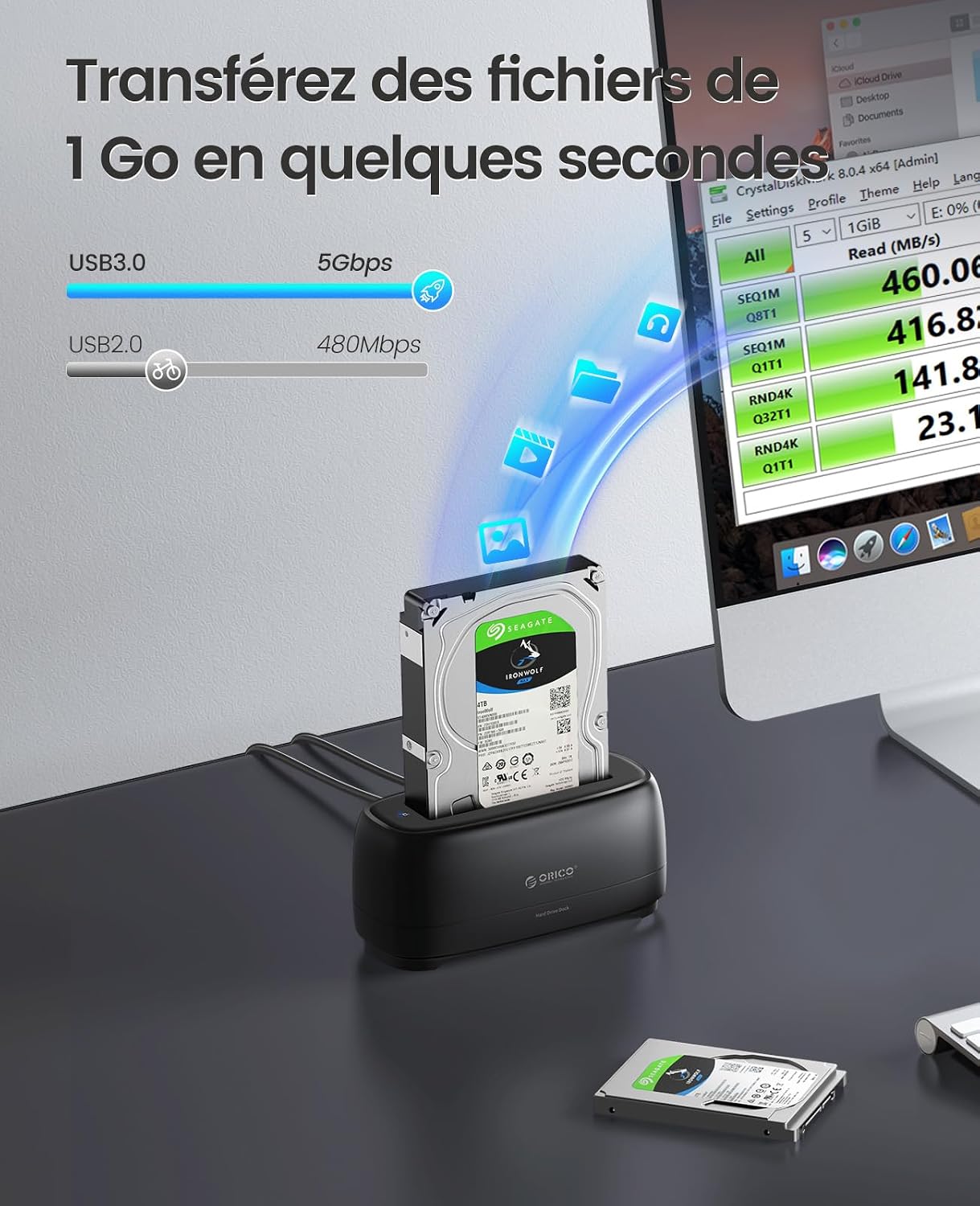 Detalle de ORICO Disque Dock SATA USB 3.0 20 To
