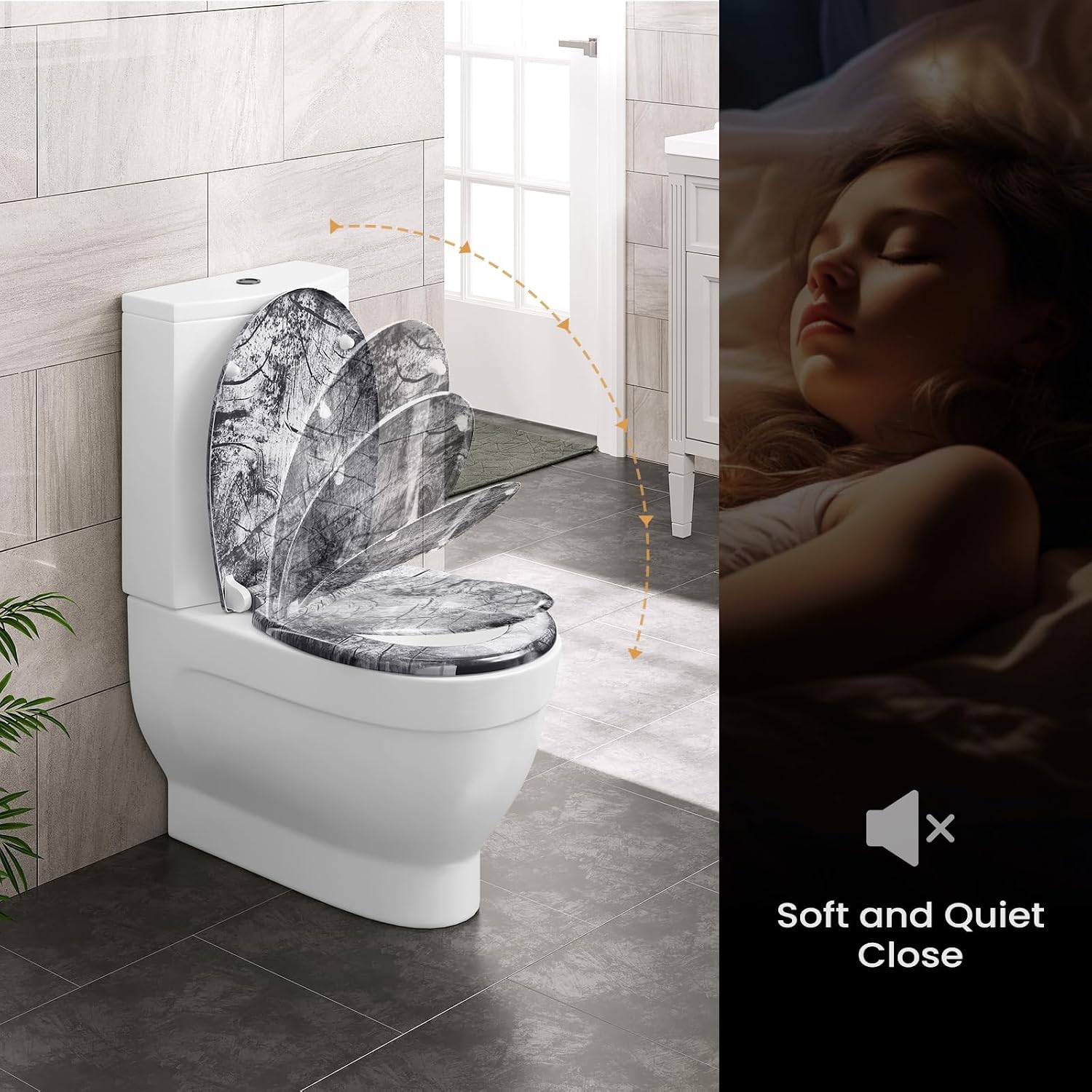 Thumbnail 1 de WOLTU Toilet Seat with Soft-Close, Quick Release and O-Shape for Standard Toilets