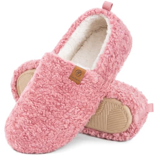 Detalle de EverFoams Chaussons Femme Fausse Laine rose - taille 36/37 EU
