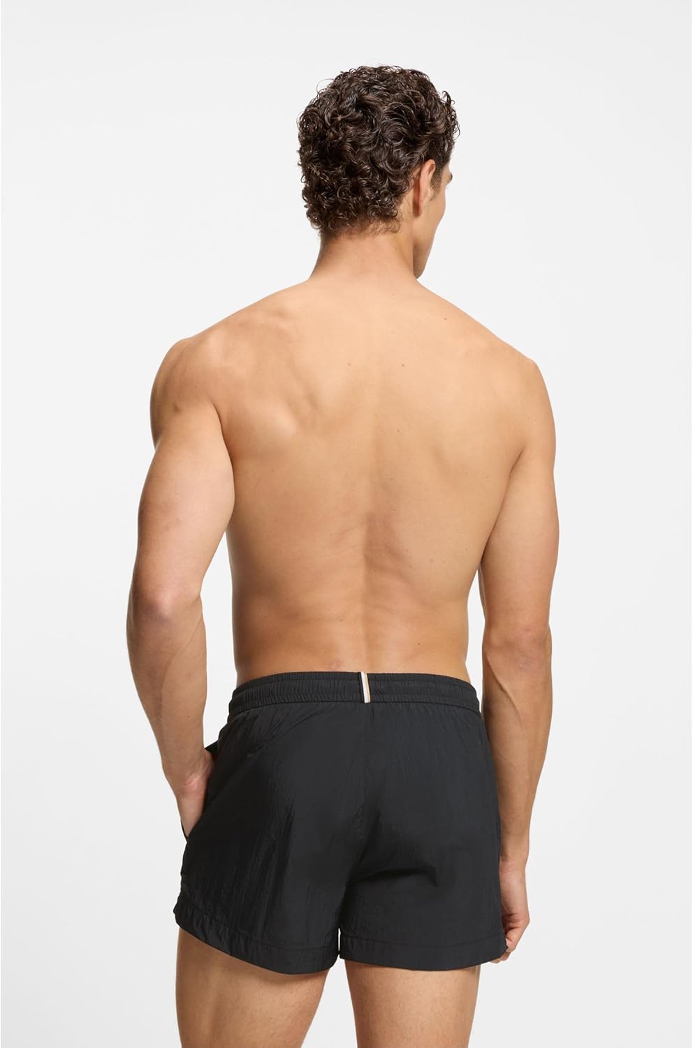Thumbnail 3 de BOSS Mens Mooneye Swim Shorts with Outline Logo Print