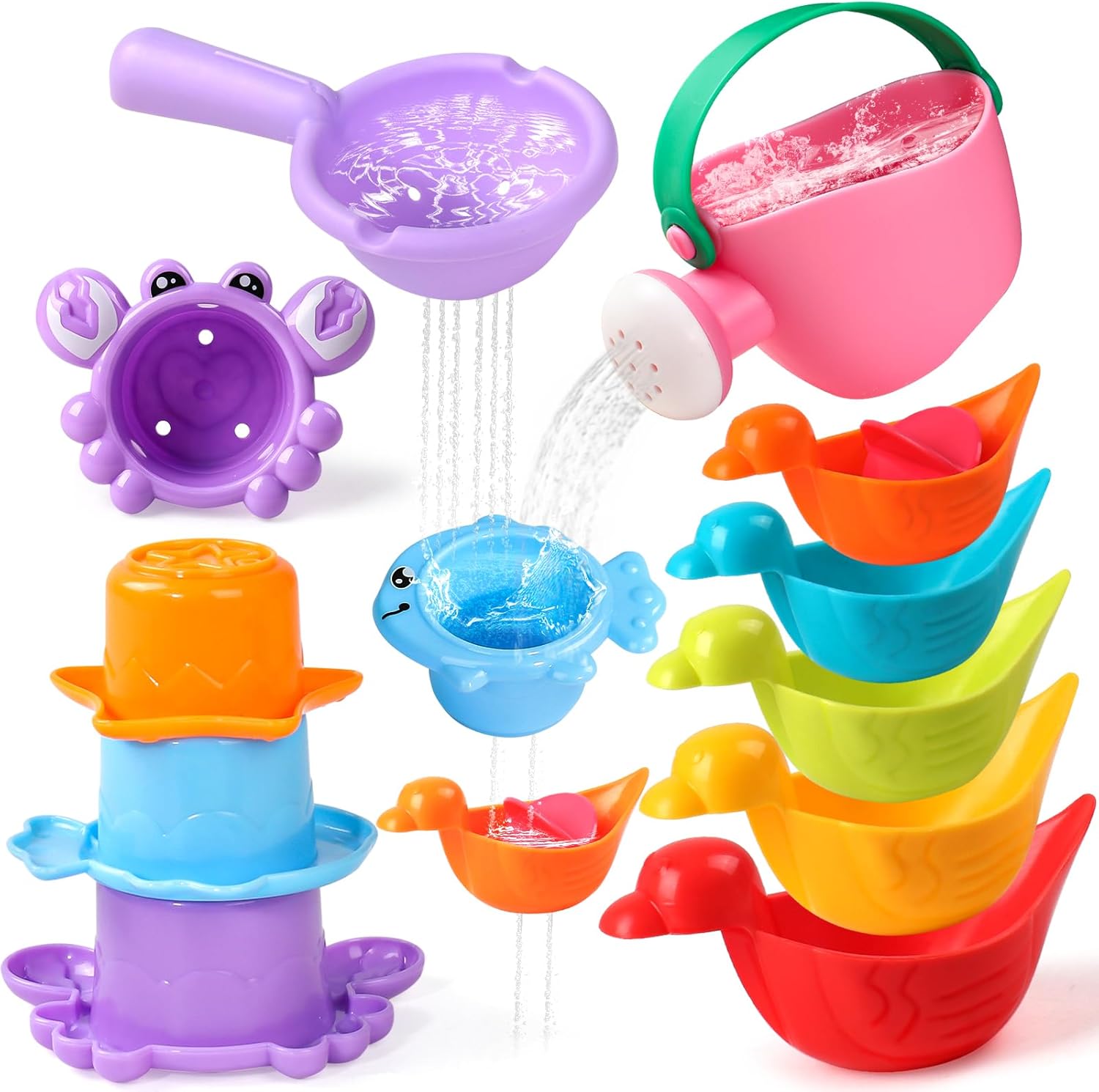 Fajiabao Jouets de bain 10 pièces