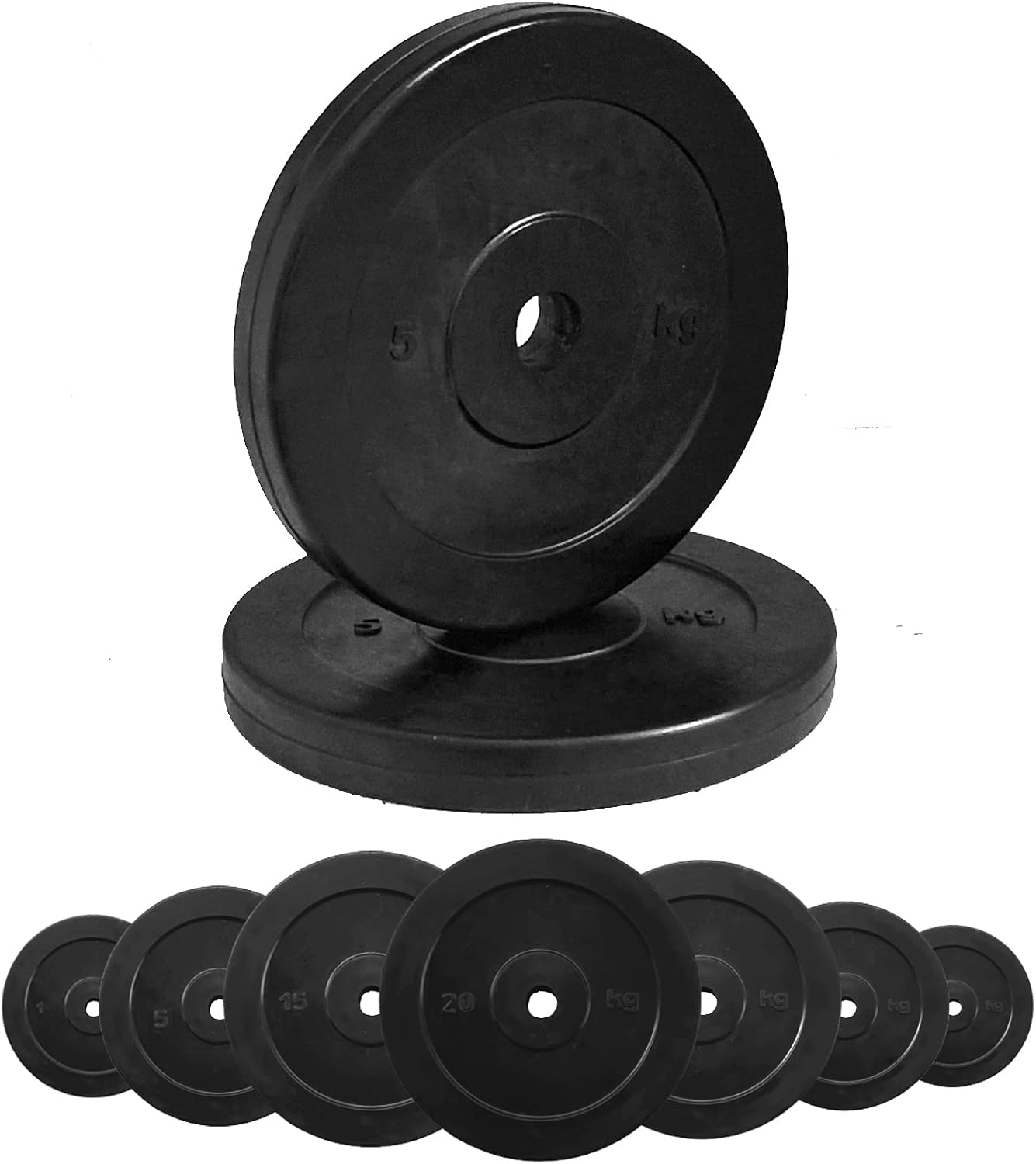 Detalle de G5 HT SPORT gumowane talerze żeliwne 2 × 10 kg, otwór 25 mm