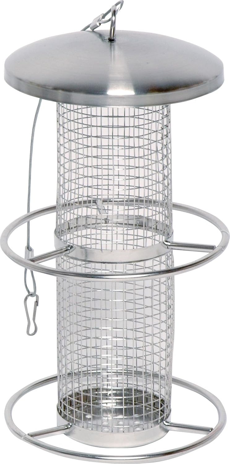 Detalle de dobar® 10041 karmnik dla ptaków ze stali nierdzewnej, Ø 14 cm