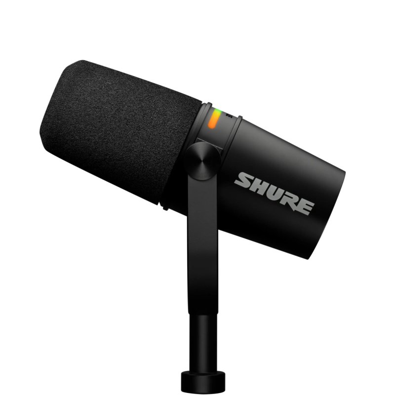 Detalle de Shure MV7+ micrófono dinámico podcast 1 mic