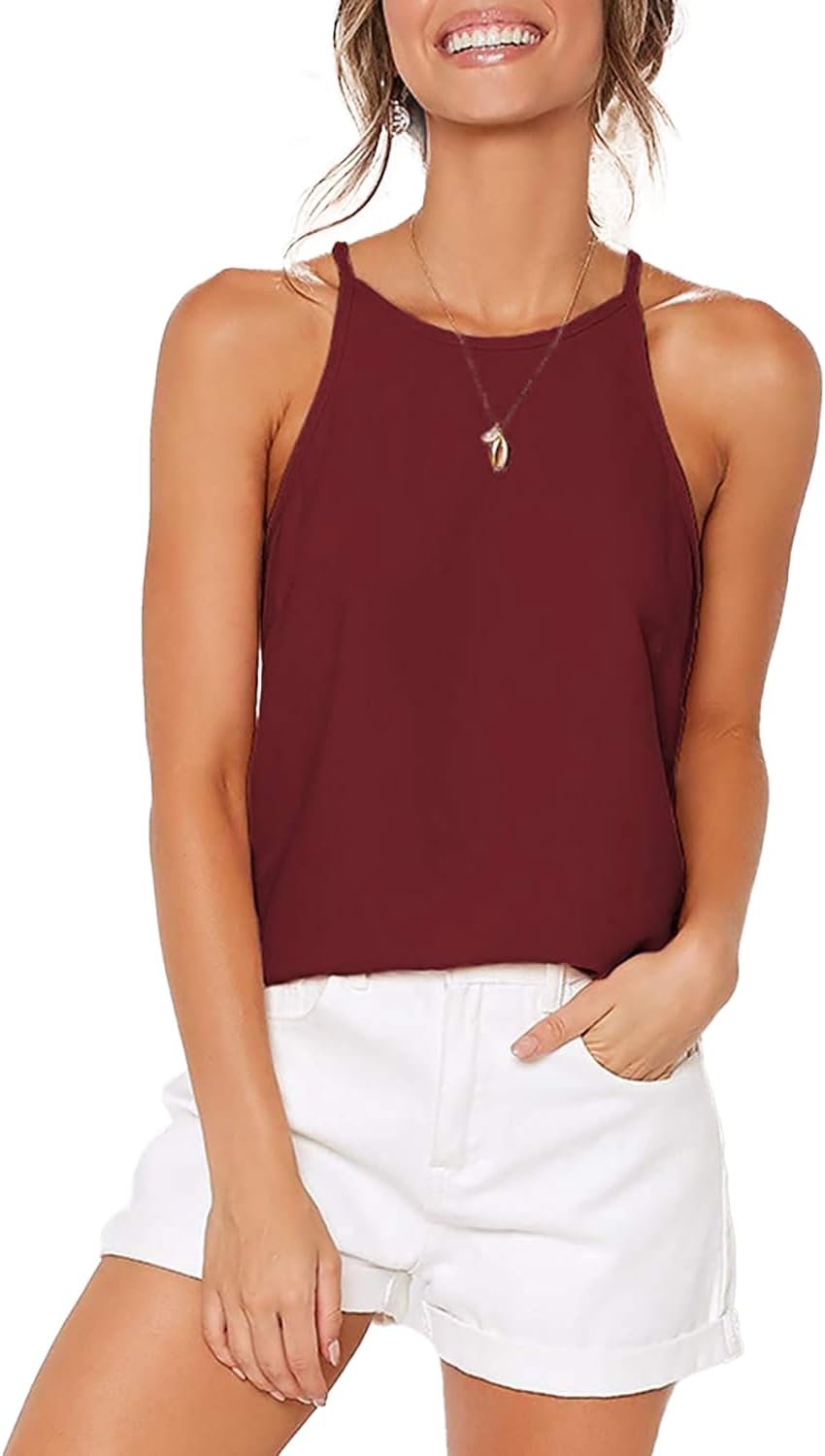 Detalle 2 de LEEDYA Women's Y2k Tank Tops: Halter Camisole for Spring and Summer