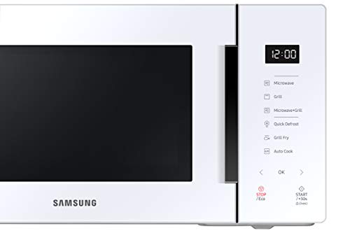 Detalle 2 de Samsung MG23T5018CW: Microondas con Grill 23 L, cerámica Enamel y ahorro Eco